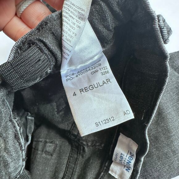 Levi's Denizen Black Distressed Tapered Jeans - Size 4 - Picture 6 of 6